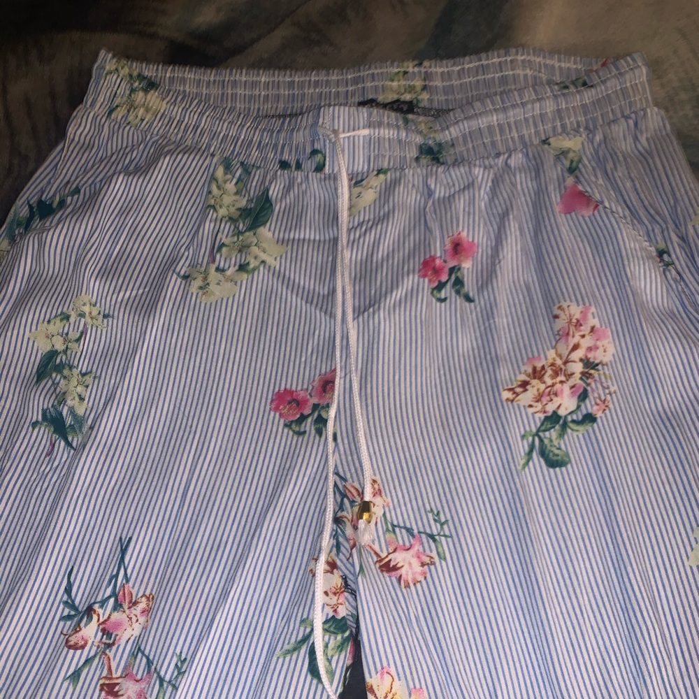 Floral summer pants
